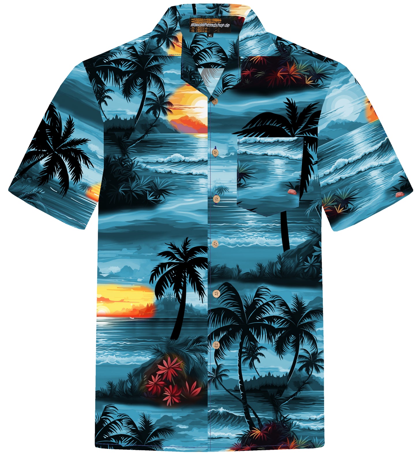 Hawaiihemd "Day on Hawaii" - Größe S-8XL