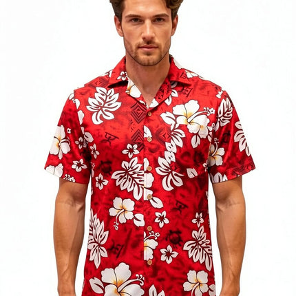 "Classic Flowers (red)" - size S-8XL