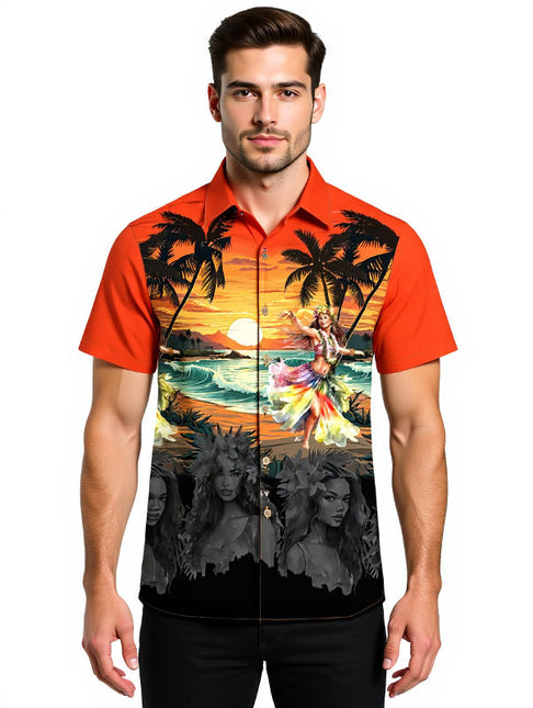 "Hawaiian Girl" - Größe S-8XL - Hawaiihemd.shop