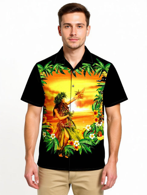 "Hawaiian Beauty" - Größe M-6XL - Hawaiihemd.shop