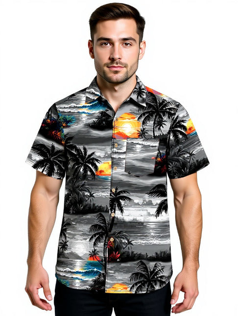 "Night in Hawaii" - Größe S-8XL - Hawaiihemd.shop