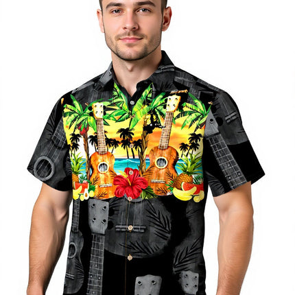 "Hawaiian Ukulele" - Größe S-8XL - Hawaiihemd.shop