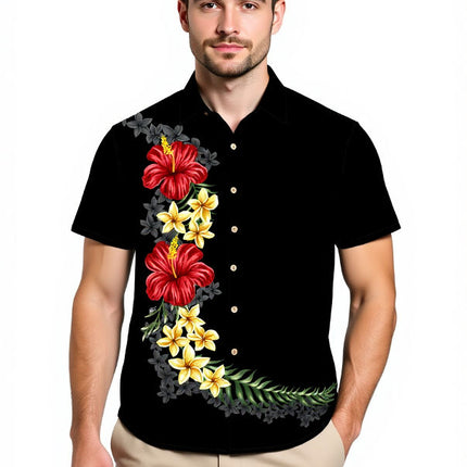 "Black Elegance" - Größe S-8XL - Hawaiihemd.shop