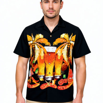 "Beer & BBQ" - Größe M-6XL - Hawaiihemd.shop