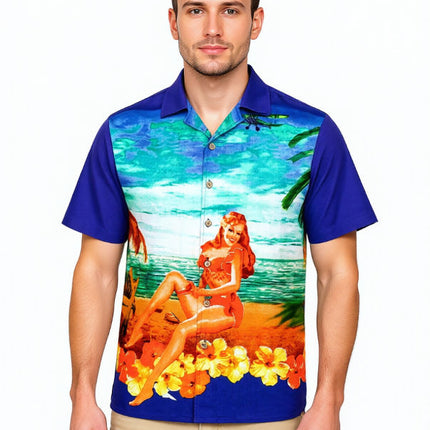 "Beach Girl" - Größe M-6XL - Hawaiihemd.shop