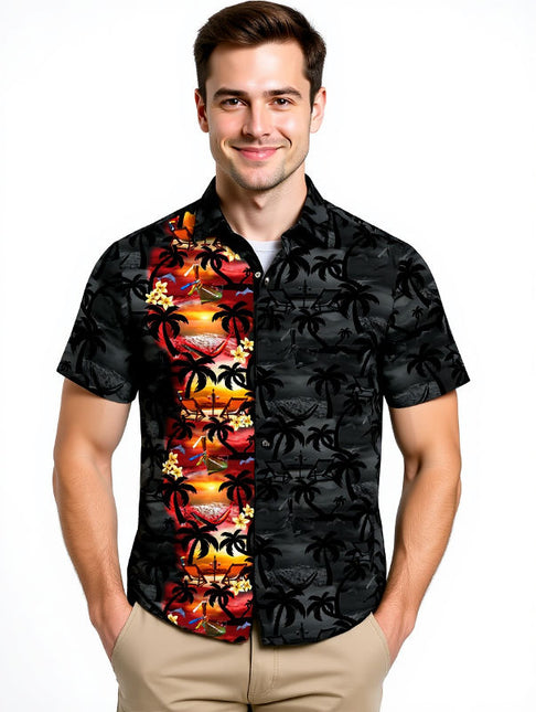 "Paradise Night" - Größe S-8XL - Hawaiihemd.shop