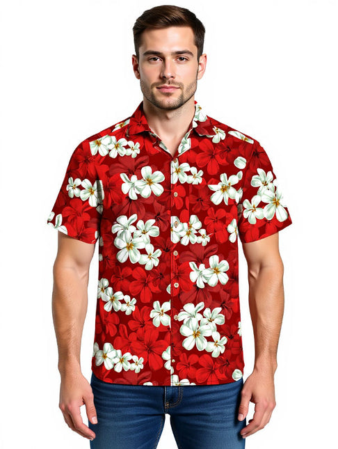 "Classic Red" - Größe S-8XL - Hawaiihemd.shop