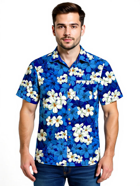 "Classic Blue" - Größe S-8XL - Hawaiihemd.shop