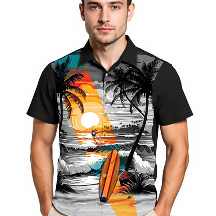 "Beach Night" - Größe S-8XL - Hawaiihemd.shop