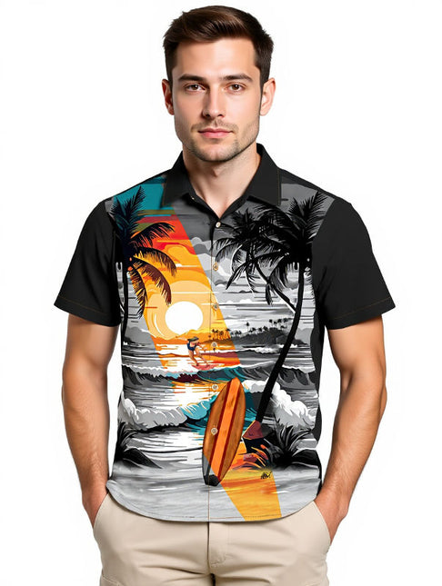 "Beach Night" - Größe S-8XL - Hawaiihemd.shop