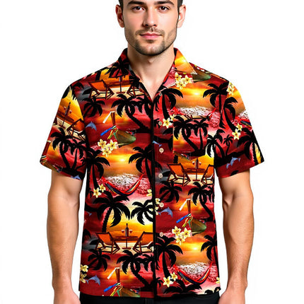 "Paradise Evening" - Größe S-8XL - Hawaiihemd.shop