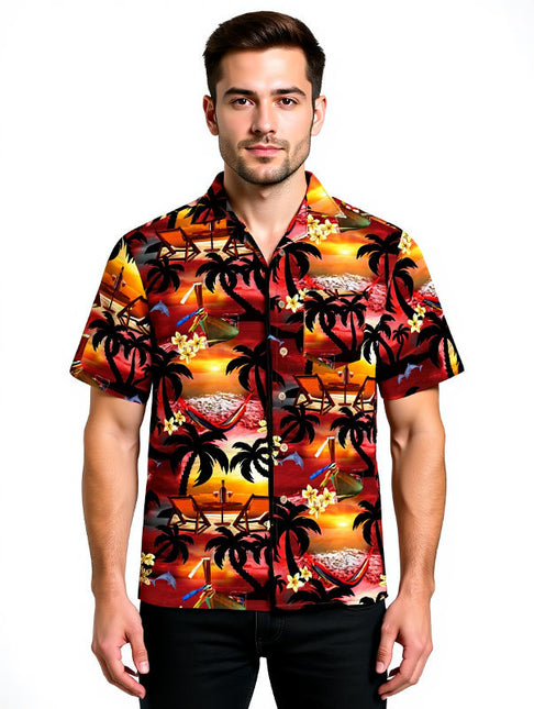 "Paradise Evening" - Größe S-8XL - Hawaiihemd.shop