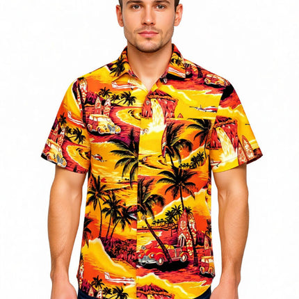 "Golden Summer" - Größe 4XL+6XL - Hawaiihemd.shop