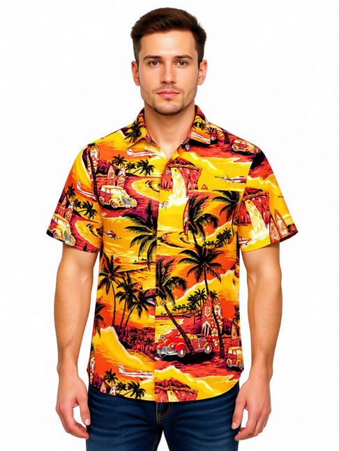 "Golden Summer" - Größe 4XL+6XL - Hawaiihemd.shop