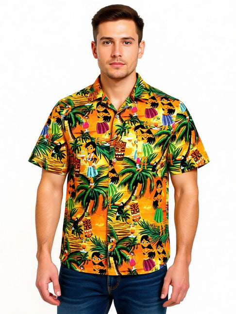 "Drunken Aloha Girls" - Größe 6XL - Hawaiihemd.shop