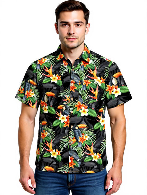 "Tropical Toucans" - Größe S-8XL - Hawaiihemd.shop