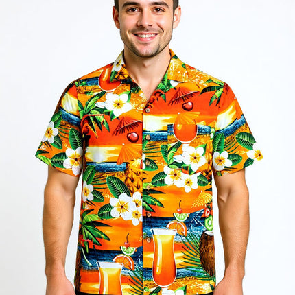 "Paradise Cocktails" - Größe 4XL+6XL - Hawaiihemd.shop