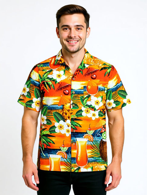 "Paradise Cocktails" - Größe 4XL+6XL - Hawaiihemd.shop