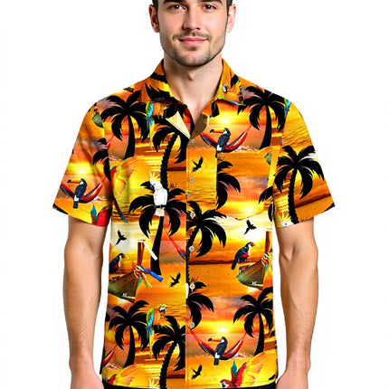 "Sunshine Parrots" - Größe S-8XL - Hawaiihemd.shop