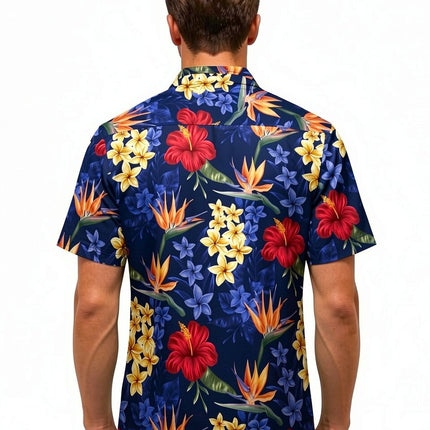 "Flowerful Summer (blue)" - Størrelse S-8XL