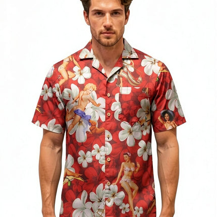 "Flower Girls (red) '18" - Größe S-6XL