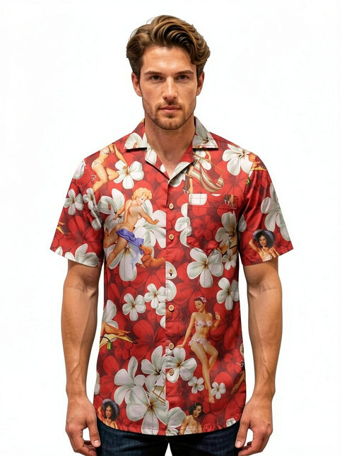 "Flower Girls (red) '18" - Größe S-6XL