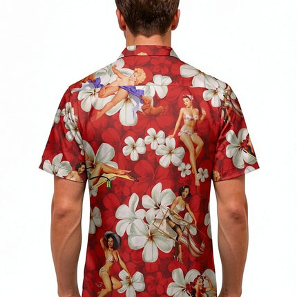 "Flower Girls (red) '18" - Größe S-6XL