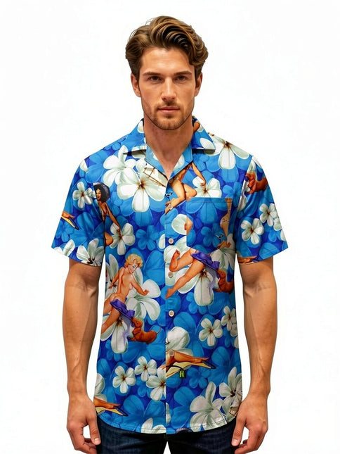"Flower Girls (blue) '18" - Größe S-6XL