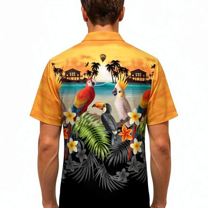 "Golden Parrots" - Størrelse S-8XL