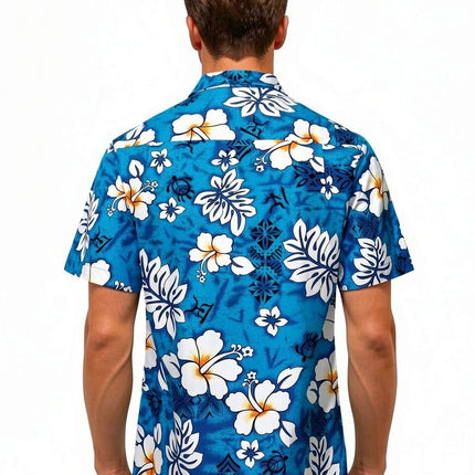 "Classic Flowers (blue)" - Rozmiar S-8XL