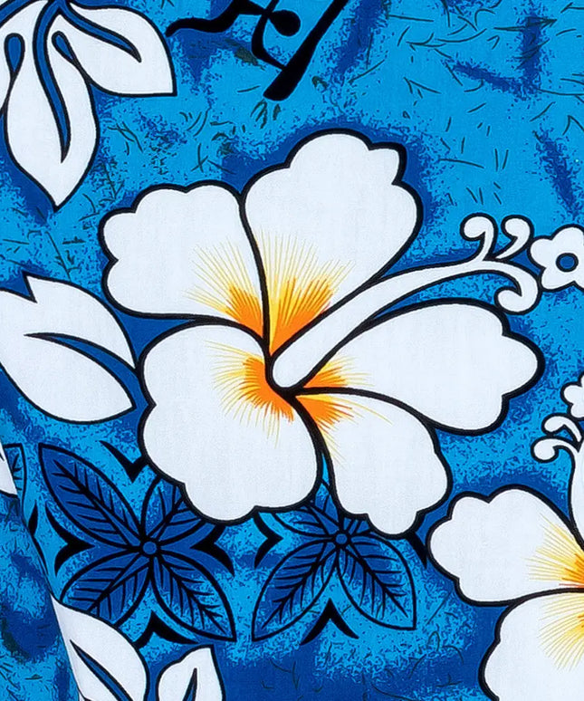 "Classic Flowers (blue)" - Größe S-8XL