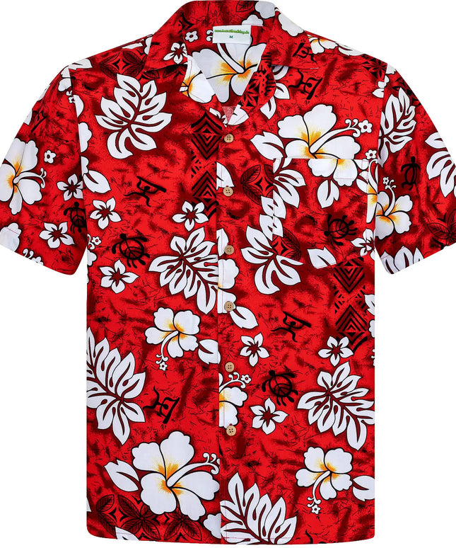 "Classic Flowers (red)" - Größe S-8XL