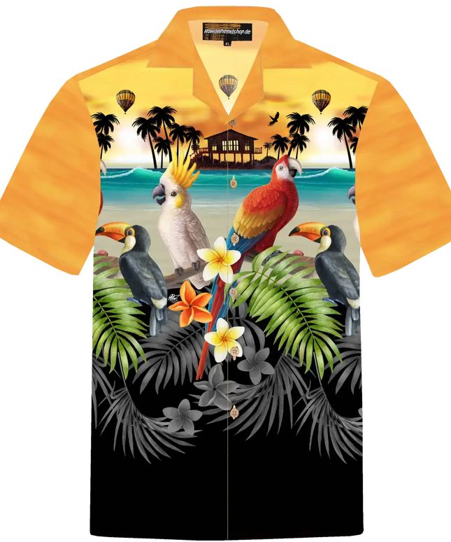 "Golden Parrots" - Größe S-8XL