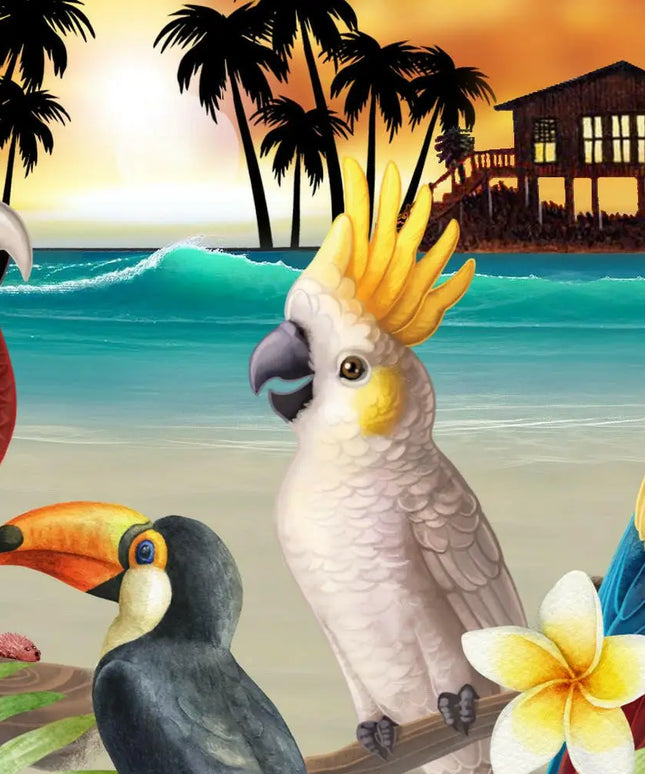 "Golden Parrots" - Größe S-8XL