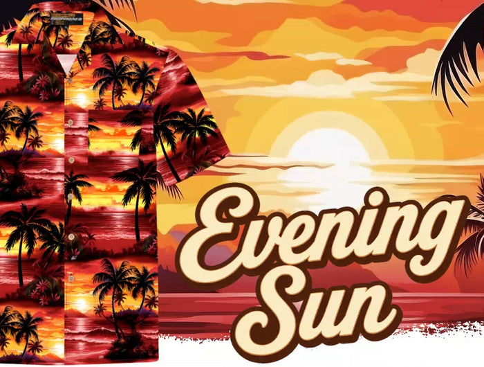 Hawaiihemd Herren "Evening Sun"