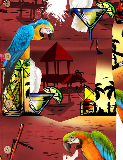 "Drunken Parrots" - Größe S-8XL - Hawaiihemd.shop