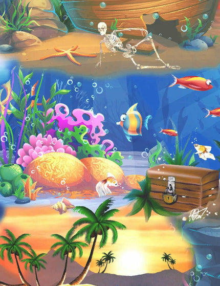 "Ocean of Hawaii" - Größe S-8XL - Hawaiihemd.shop