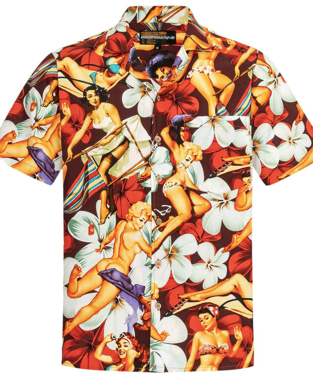 Hawaiihemd Herren Baumwolle Hawaii Hemd Männer Hemden hawaiian shirt shirts