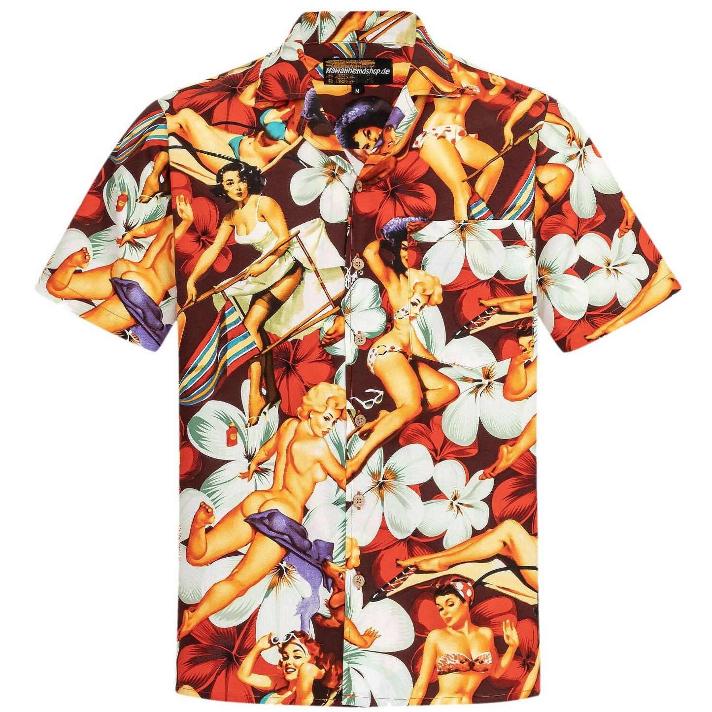 Hawaiihemd Herren Baumwolle Hawaii Hemd Männer Hemden hawaiian shirt shirts