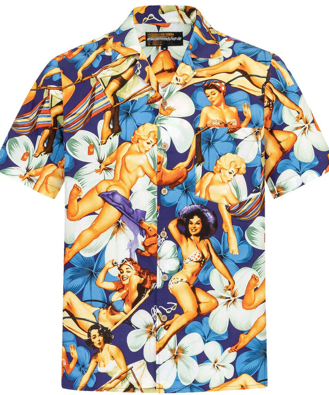 Hawaiihemd Herren Baumwolle Hawaii Hemd Männer Hemden hawaiian shirt shirts