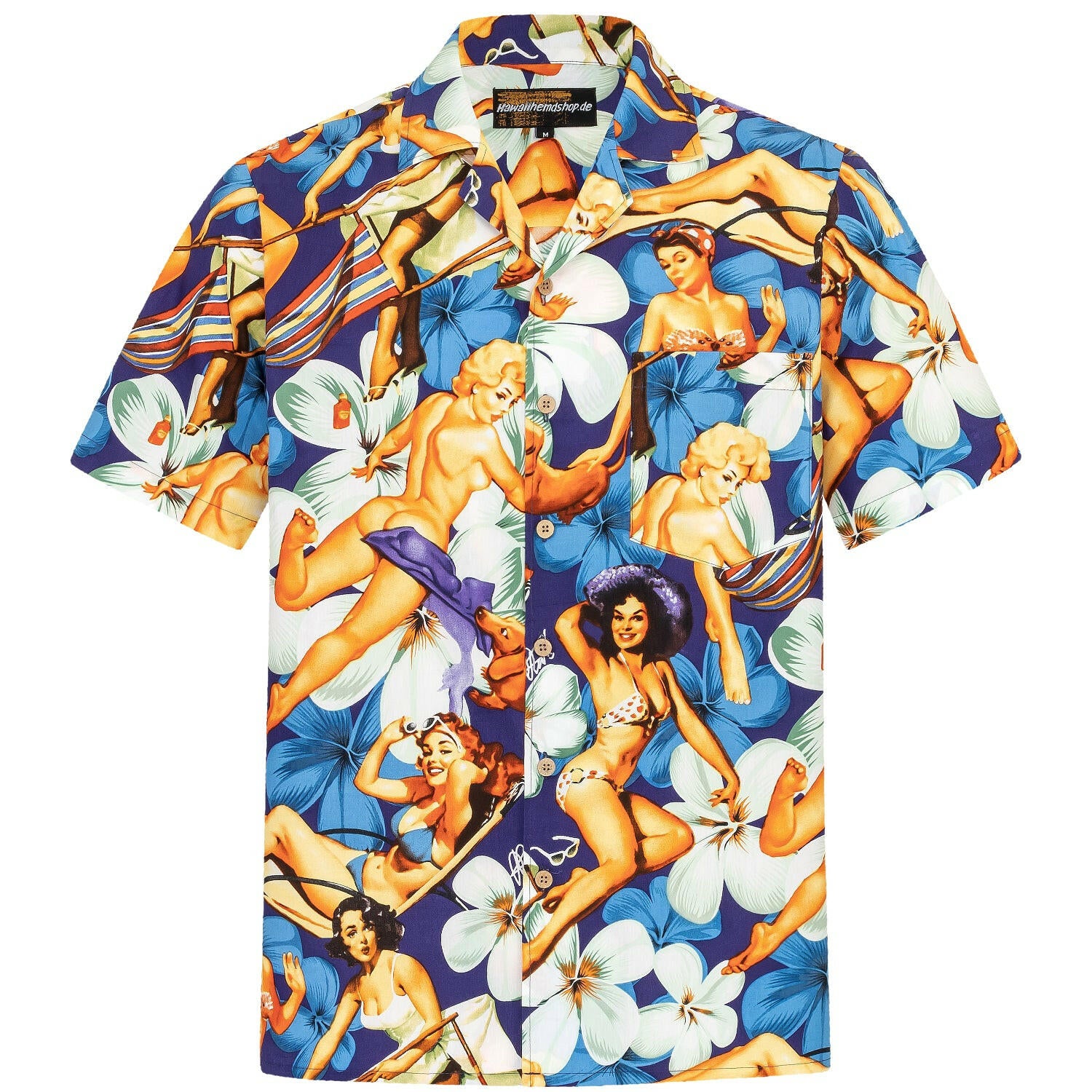 Hawaiihemd Herren Baumwolle Hawaii Hemd Männer Hemden hawaiian shirt shirts