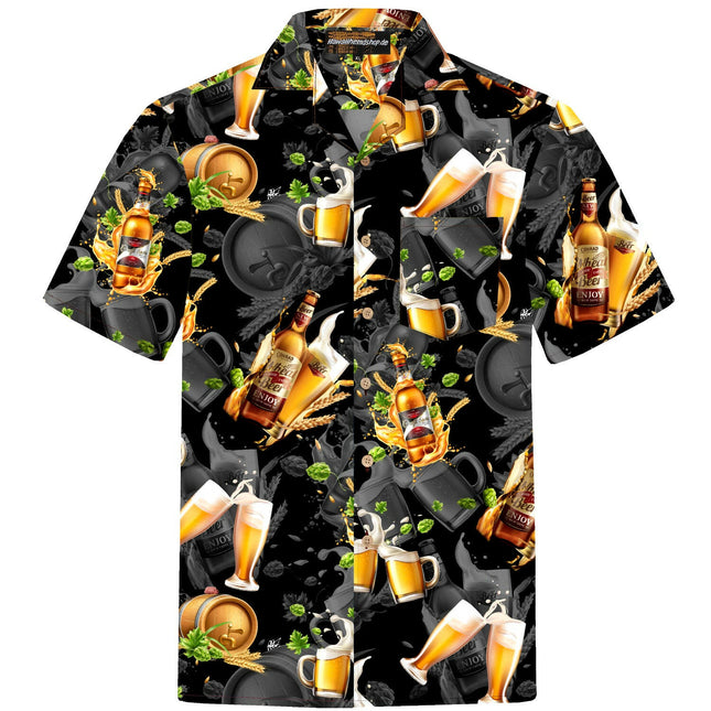 "Hawaiian Beer" - Größe S-8XL - Hawaiihemd.shop