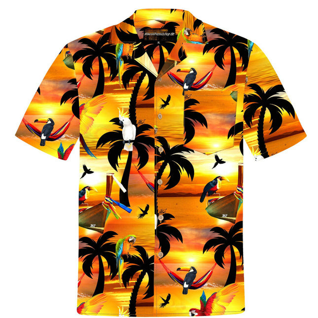 "Sunshine Parrots" - Größe S-8XL - Hawaiihemd.shop