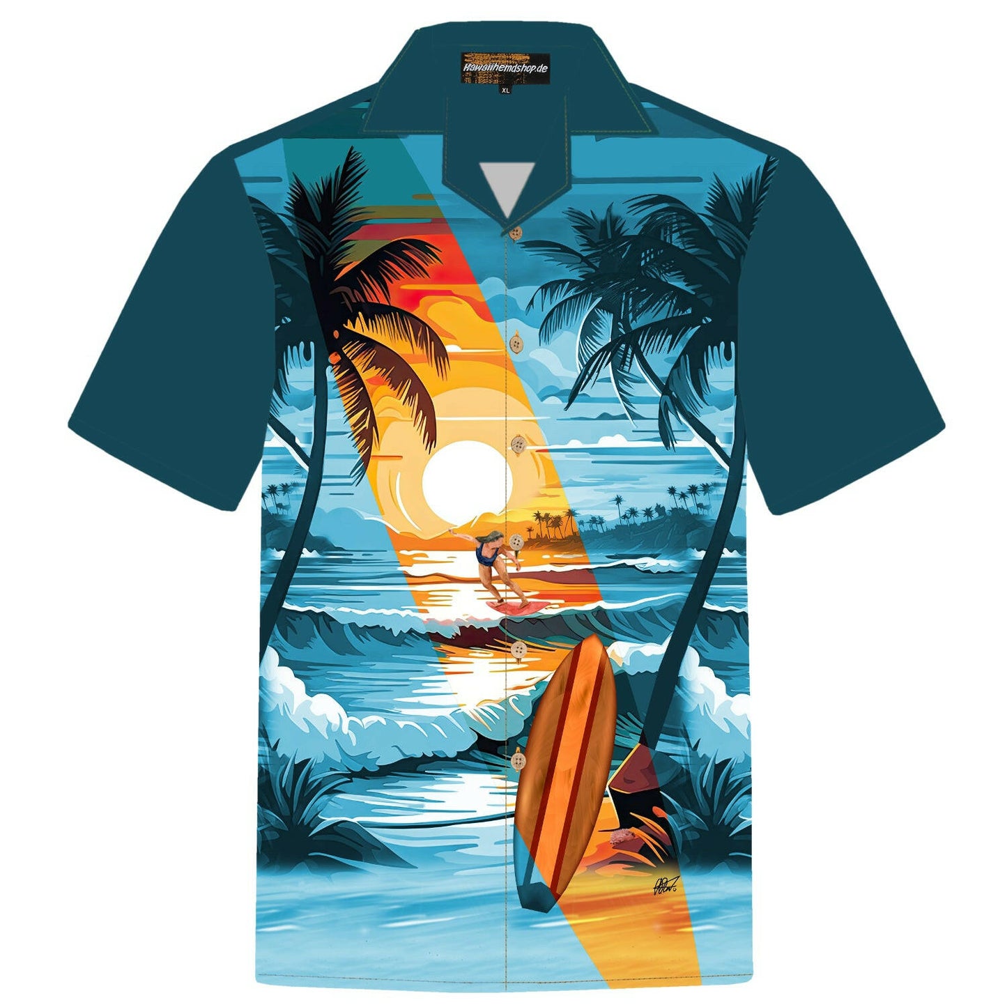 Hawaiihemd Herren Baumwolle Hawaii Hemd Männer Hemden hawaiian shirt shirts