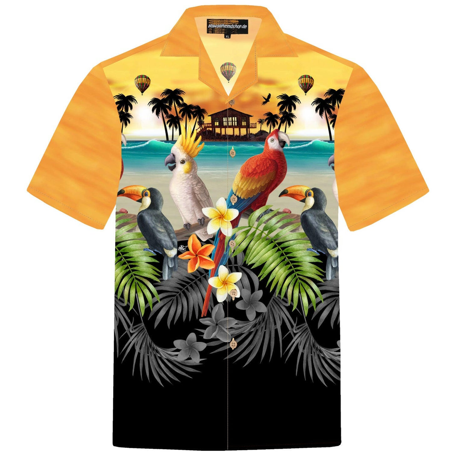 Hawaiihemd Herren Baumwolle Hawaii Hemd Männer Hemden hawaiian shirt shirts