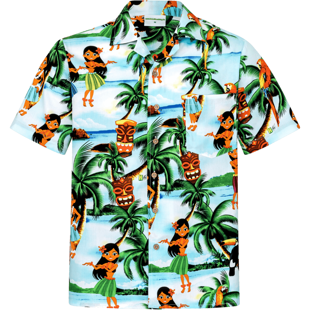 Hawaiihemd Herren Baumwolle Hawaii Hemd Männer Hemden hawaiian shirt shirts