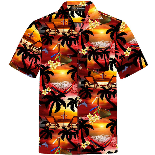 "Paradise Evening" - Größe S-8XL - Hawaiihemd.shop