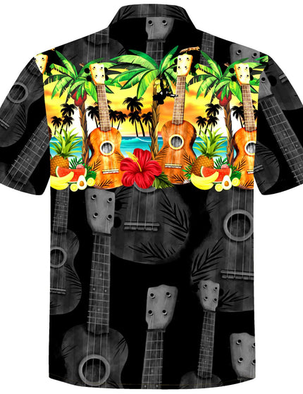 "Hawaiian Ukulele" - Größe S-8XL - Hawaiihemd.shop