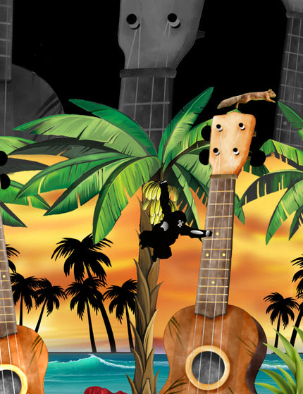"Hawaiian Ukulele" - Größe S-8XL - Hawaiihemd.shop