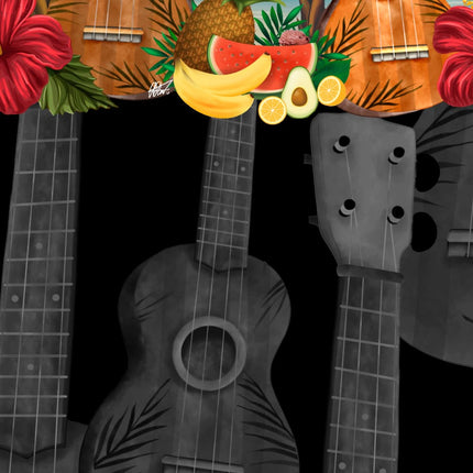 "Hawaiian Ukulele" - Größe S-8XL - Hawaiihemd.shop